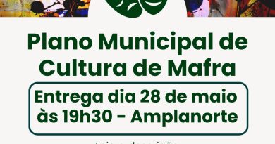Plano Municipal de Cultura de Mafra será entregue no dia 28 de maio