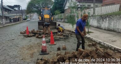 Mais obras de reparos sendo realizadas em Mafra